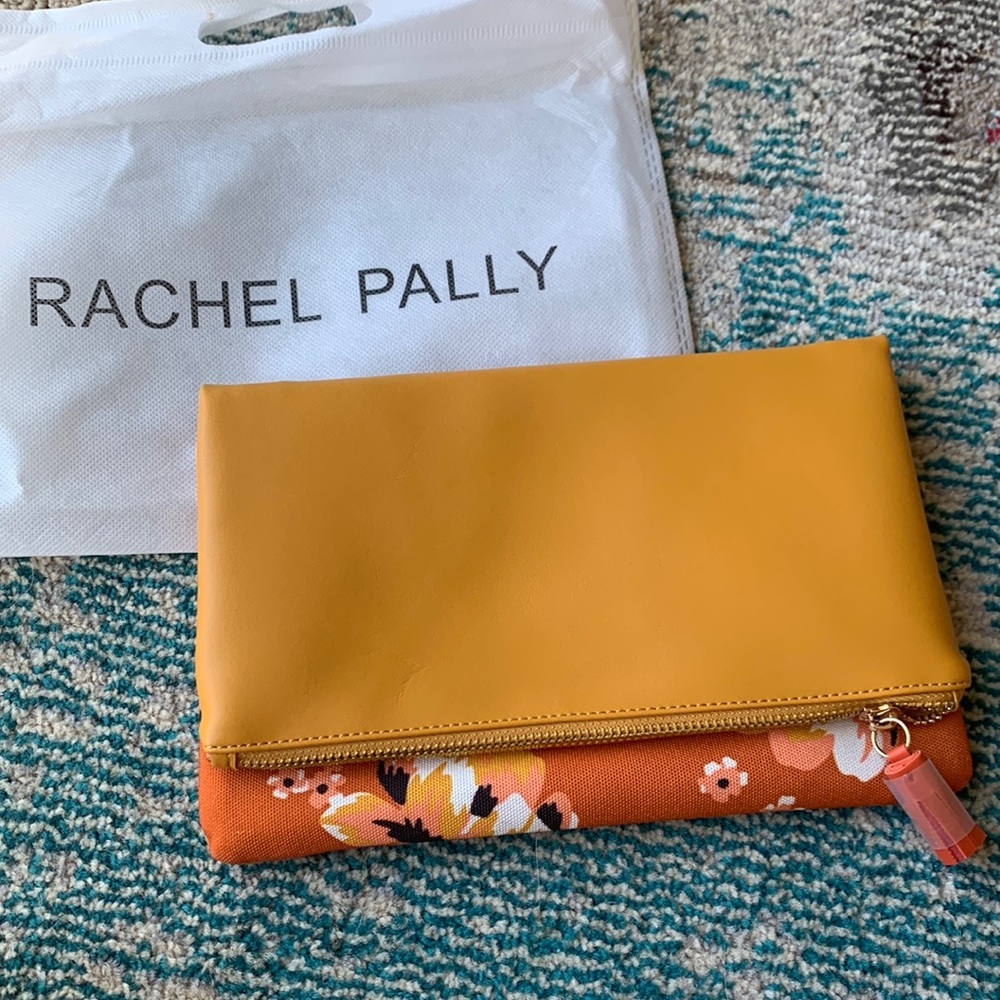 Gorgeous Mustard and Floral Clutch